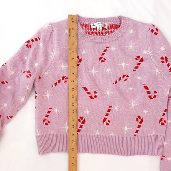 Miss Selfridge pink Christmas candy cane sweater US 8-10 - Picture 5 of 6